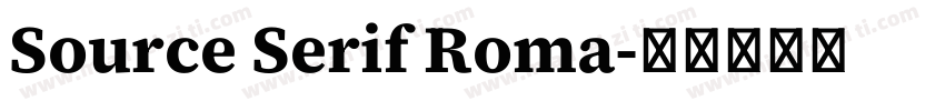 Source Serif Roma字体转换